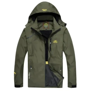 Men's Jackets   NEW Spring Autumn Casual Men Outwear Raincoat Waterproof Hooded Coats Male Breathable WorkJackets 4XL