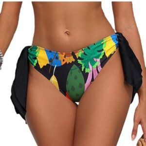 Printed Tie-up Bikini Swimwear for Women Beach Swim Set