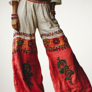 The Elena Vintage Wide-Leg Pants