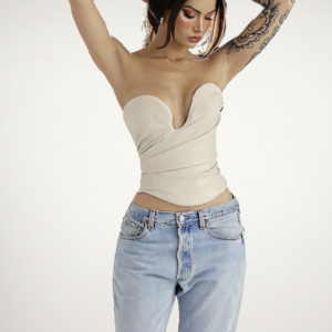 Eloise Vegan Leather Top