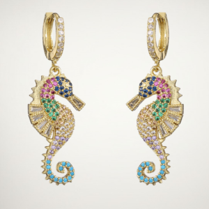 The Coralina Seahorse Earrings