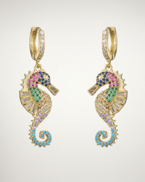 The Coralina Seahorse Earrings
