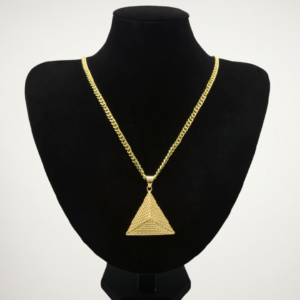 Gold Plated Pyramid Necklace
