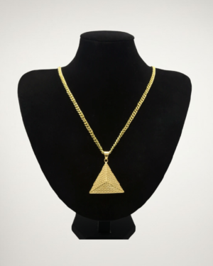 Gold Plated Pyramid Necklace