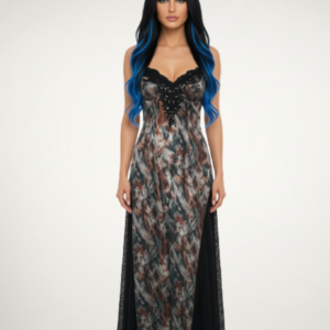 Noir Lace Long Dress