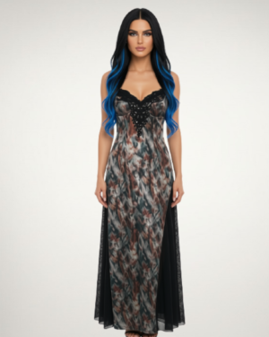 Noir Lace Long Dress