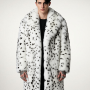 Luxe Lapel Vegan Fur Coat