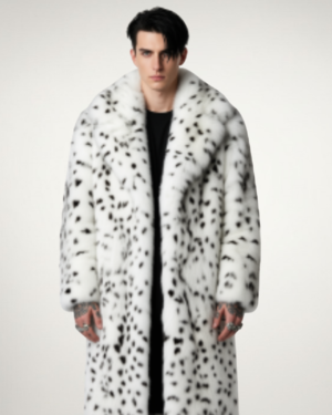 Luxe Lapel Vegan Fur Coat