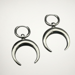 Lunar Horn Hoops