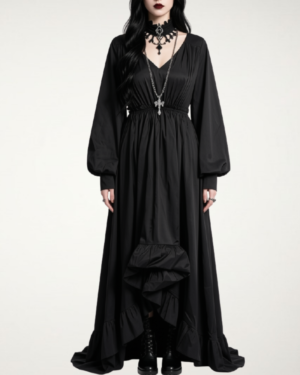 Valerie Fluted Lotus Leaf Dress